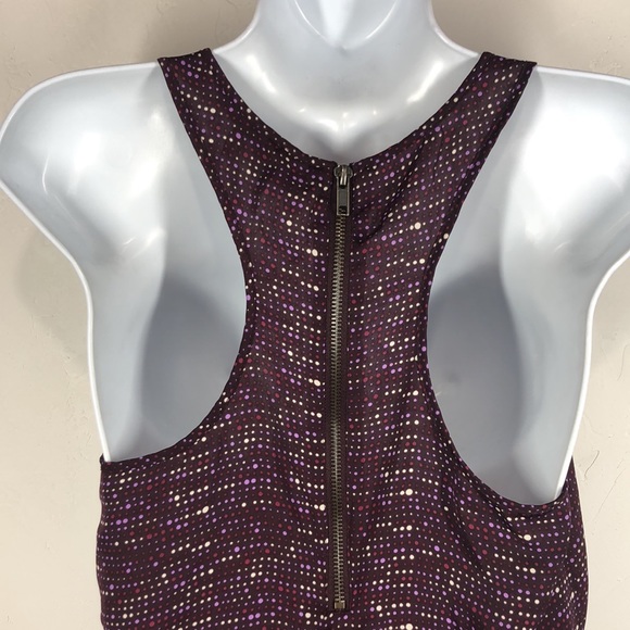 French Connection purple polka dot sleeveless blouse size xs - Picture 7 of 10